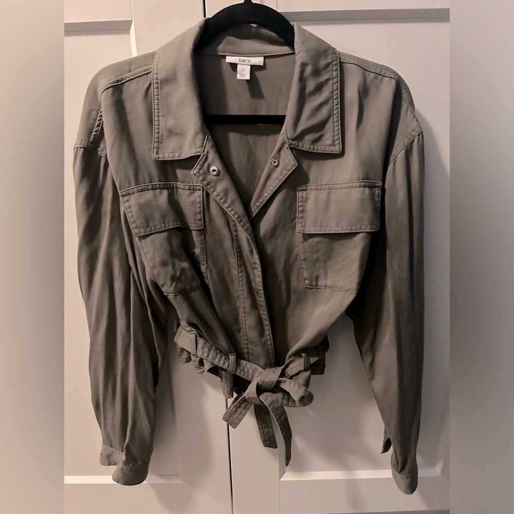 BAR III Lightweight Cropped Coat- Jacket